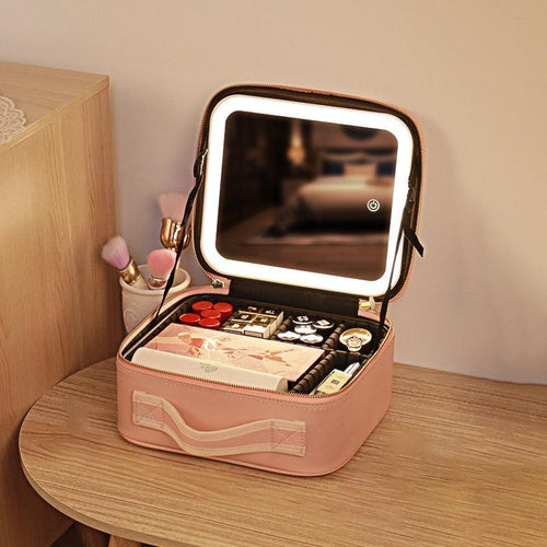 Sac organisateur de Maquillage avec Miroir éclairé (Vide)