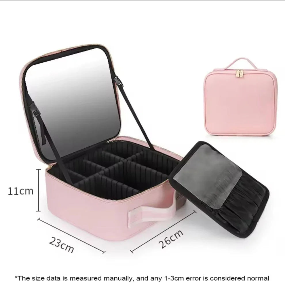 Sac organisateur de Maquillage avec Miroir éclairé (Vide)